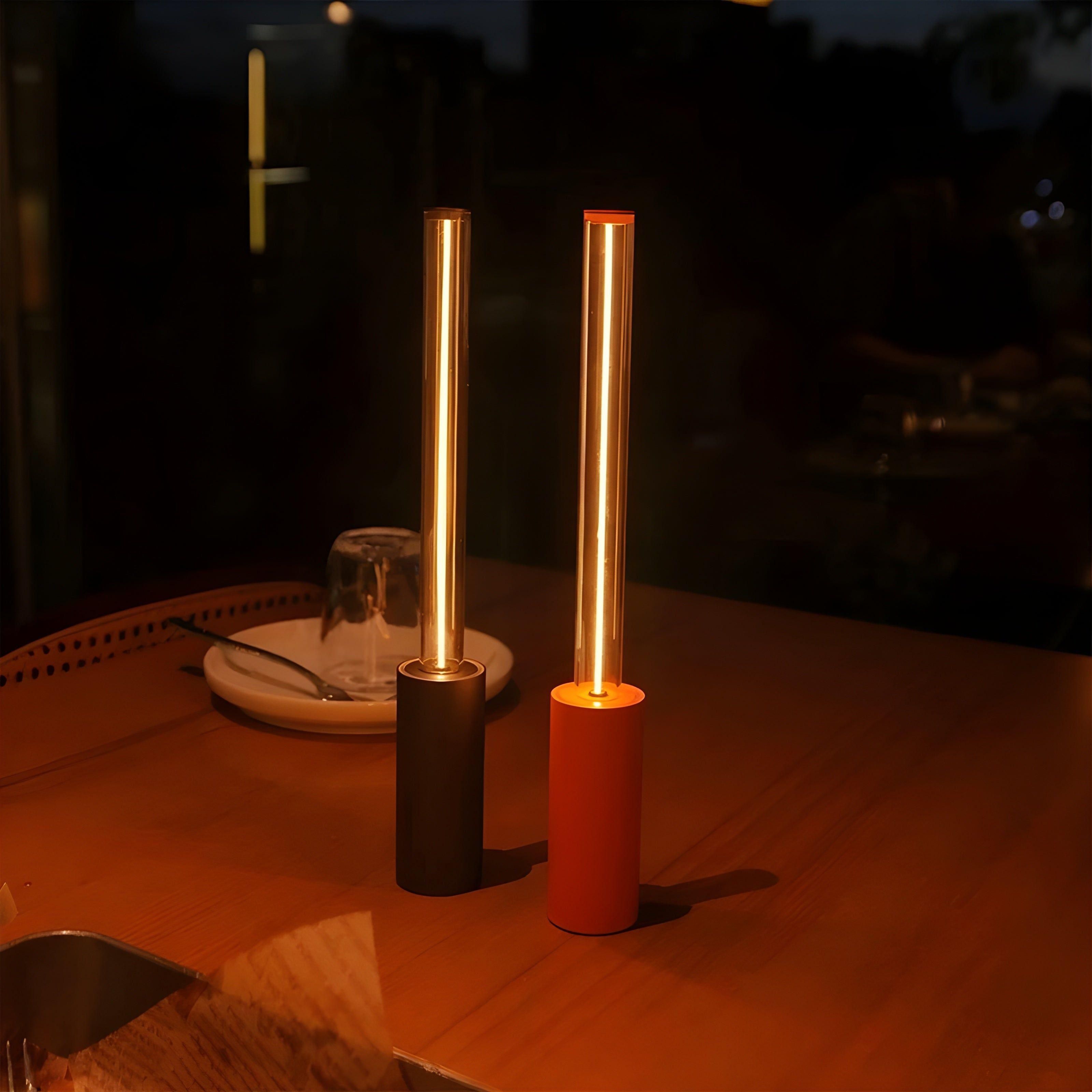 Velvoro GlowLight | Kabellose LED-Nachtleuchte | Dimmbare Touch-Steuerung | Elegantes Glasdesign | Für Schlafzimmer & Wohnzimmer