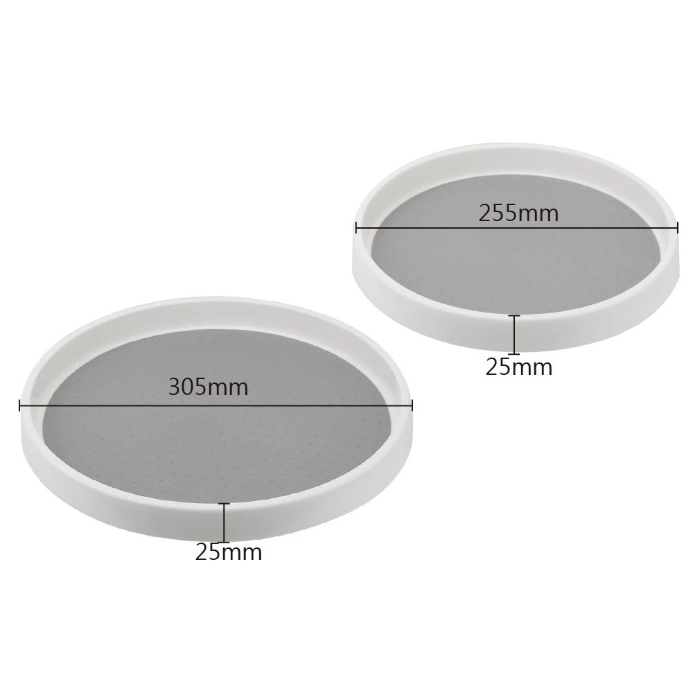 SpinShelf - Runder Küchen-Drehteller Organizer 2-Etagen