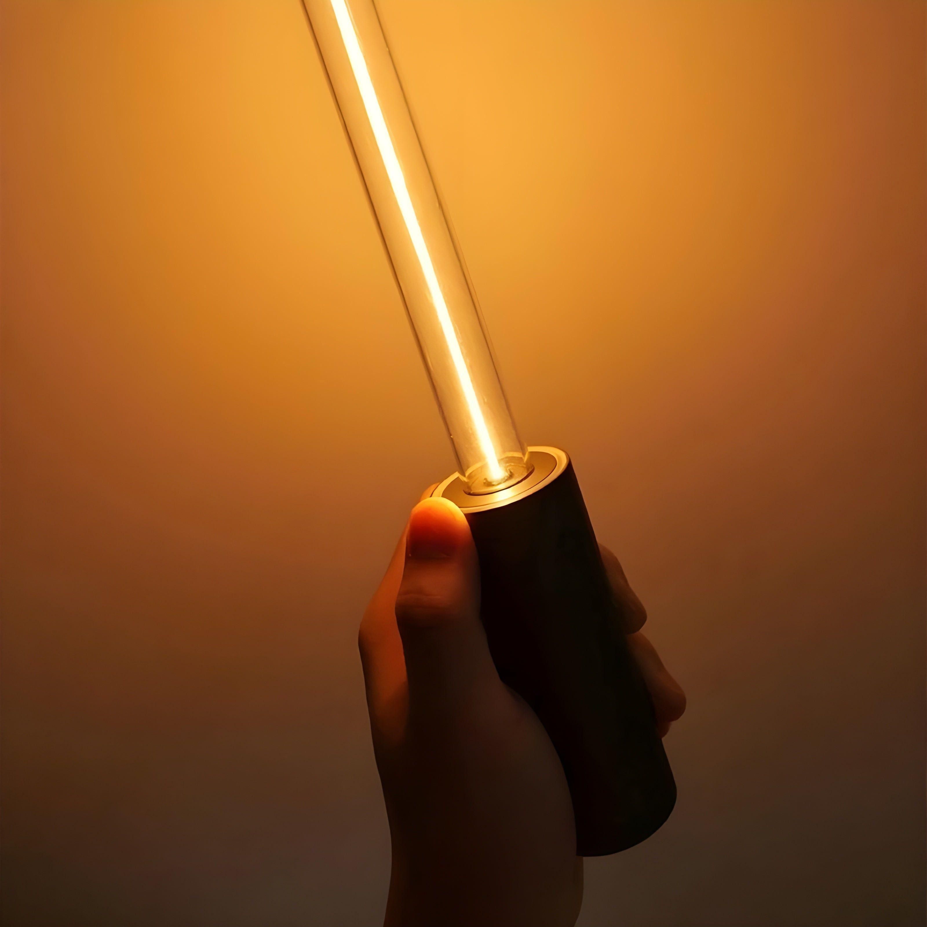 Velvoro GlowLight | Kabellose LED-Nachtleuchte | Dimmbare Touch-Steuerung | Elegantes Glasdesign | Für Schlafzimmer & Wohnzimmer