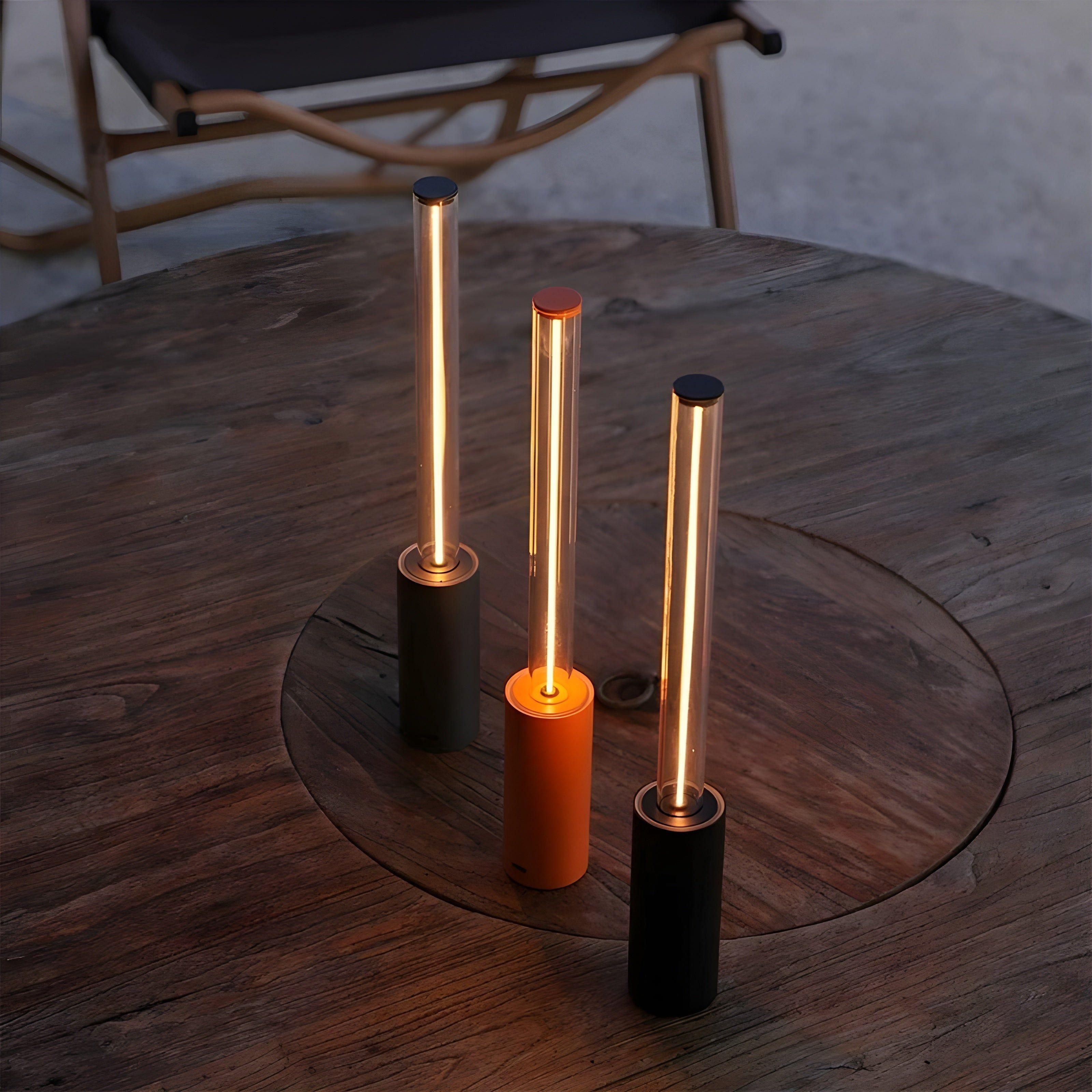 Velvoro GlowLight | Kabellose LED-Nachtleuchte | Dimmbare Touch-Steuerung | Elegantes Glasdesign | Für Schlafzimmer & Wohnzimmer