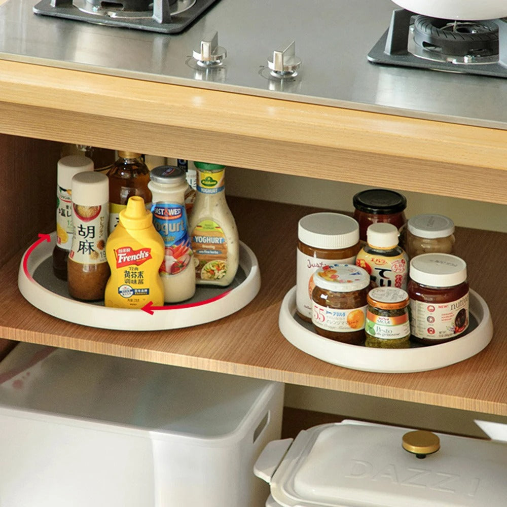 SpinShelf - Runder Küchen-Drehteller Organizer 2-Etagen