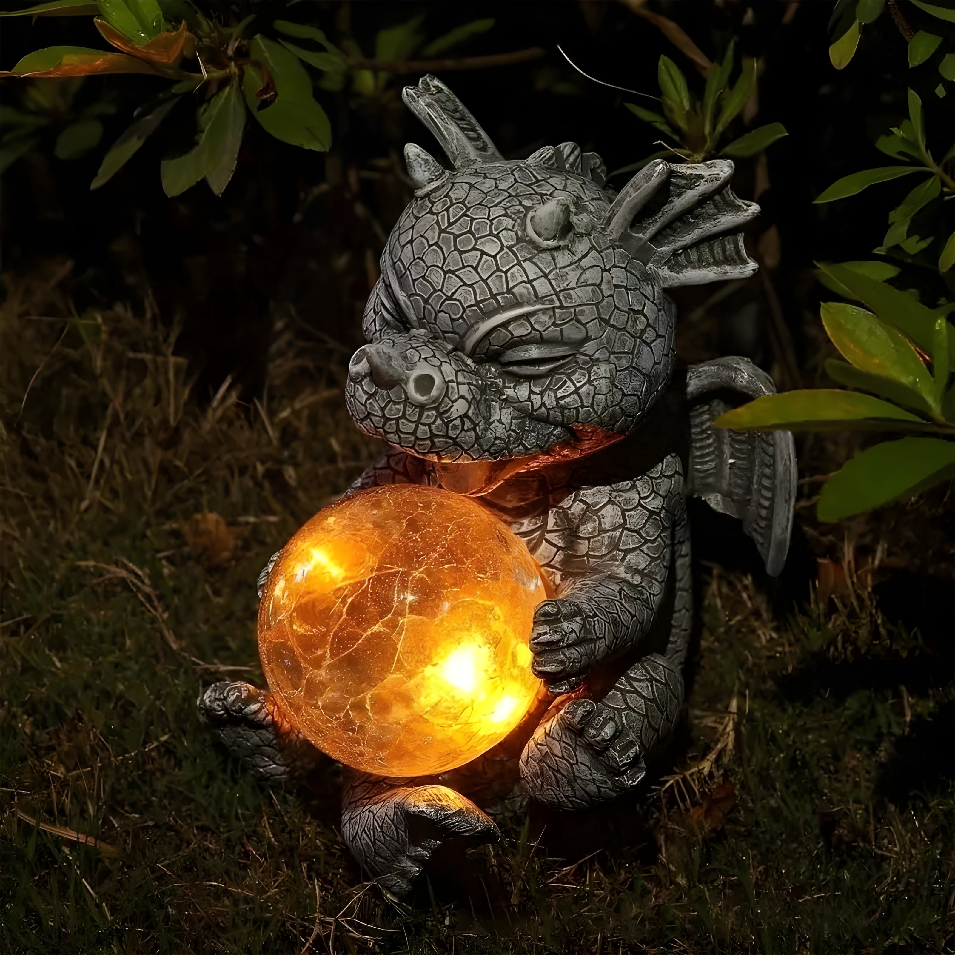 DracoLux Drachen Tischlampe | Handgefertigte Fantasy-Deko | LED Beleuchtung & Robust | Für Wohnzimmer, Büro & Gaming-Zimmer