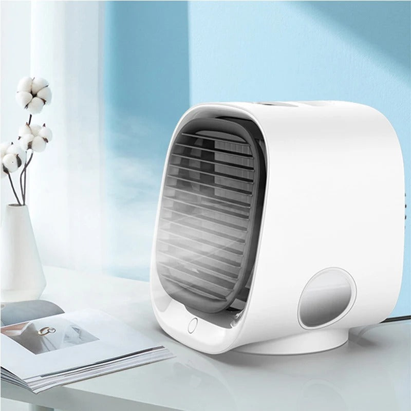 Coolivio | Mini-Luftkühler | 2-in-1 Kühlung & Befeuchtung | Schlafzimmer, Büro & unterwegs