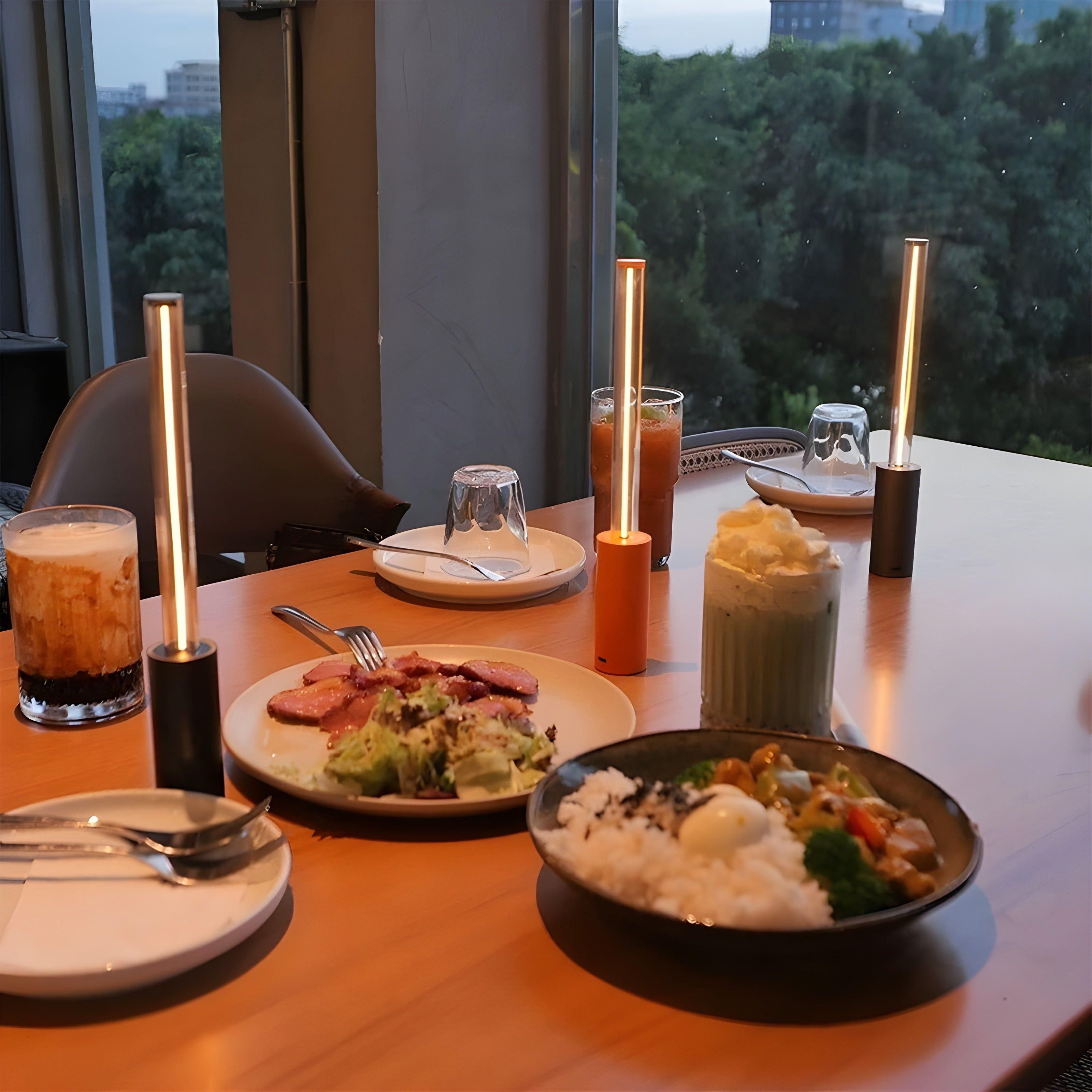 Velvoro GlowLight | Kabellose LED-Nachtleuchte | Dimmbare Touch-Steuerung | Elegantes Glasdesign | Für Schlafzimmer & Wohnzimmer