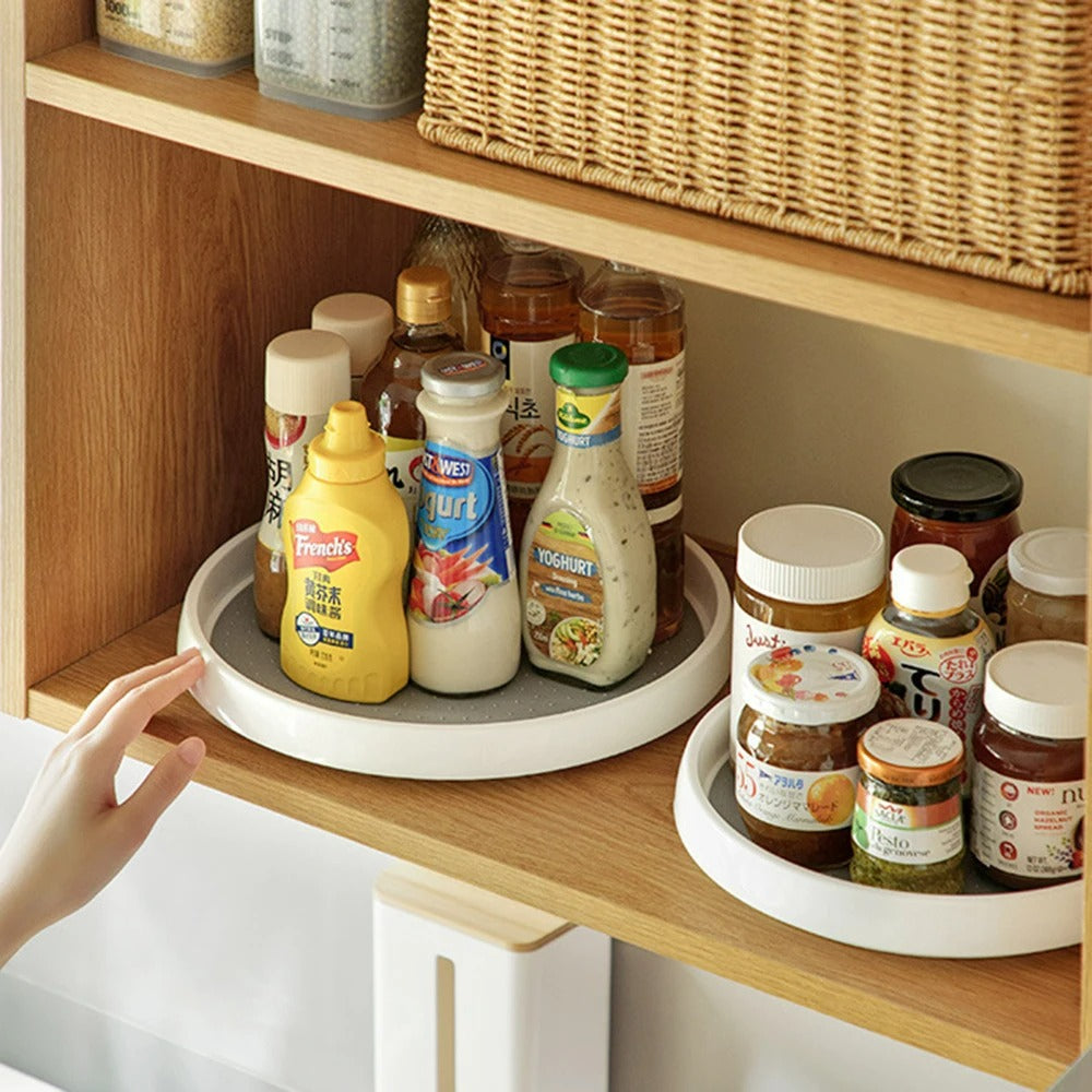SpinShelf - Runder Küchen-Drehteller Organizer 2-Etagen