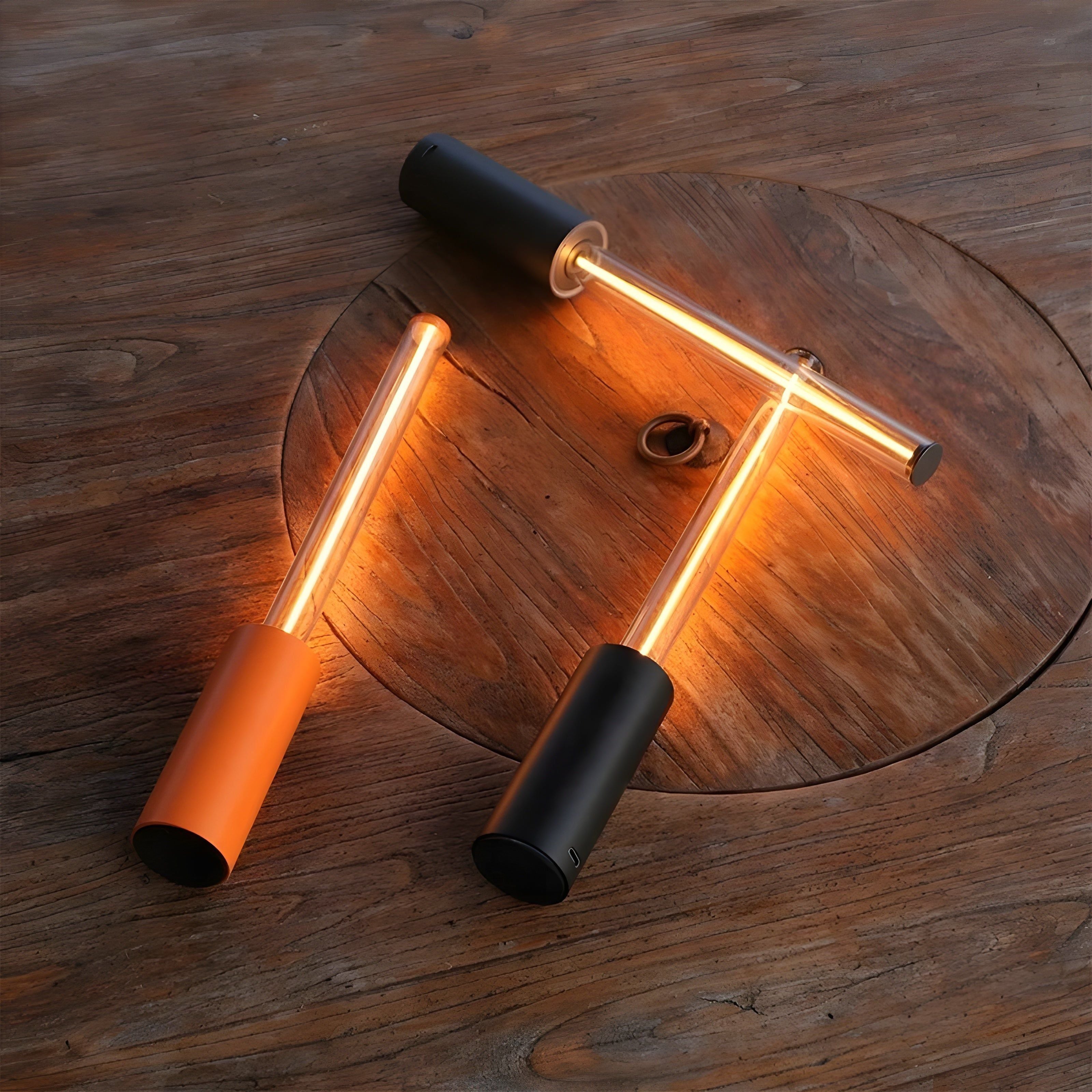 Velvoro GlowLight | Kabellose LED-Nachtleuchte | Dimmbare Touch-Steuerung | Elegantes Glasdesign | Für Schlafzimmer & Wohnzimmer