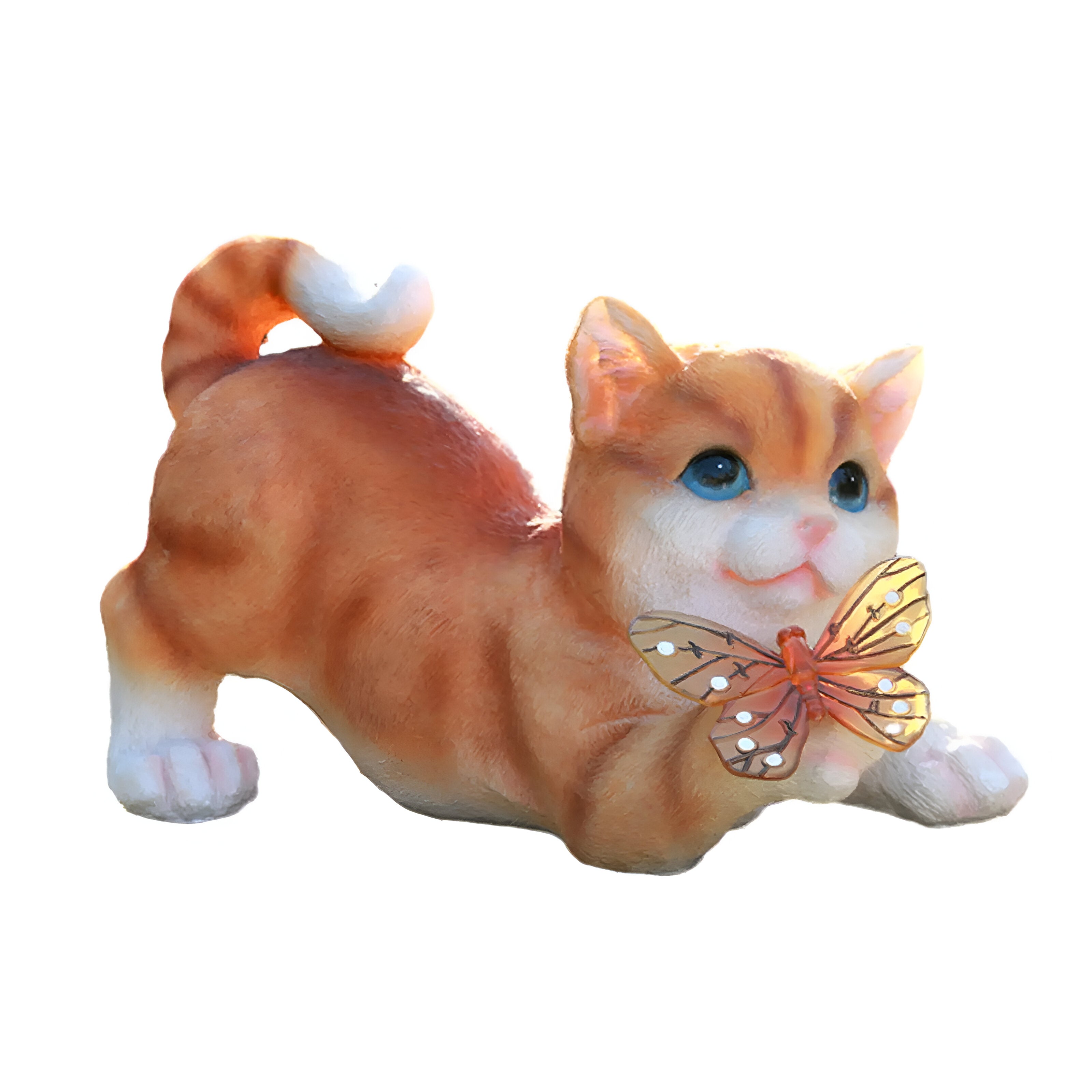 GlowTail Solar Hängelampe Katze | LED Warmweiß | Wetterfest & Dekorativ | Für Garten, Terrasse & Balkon