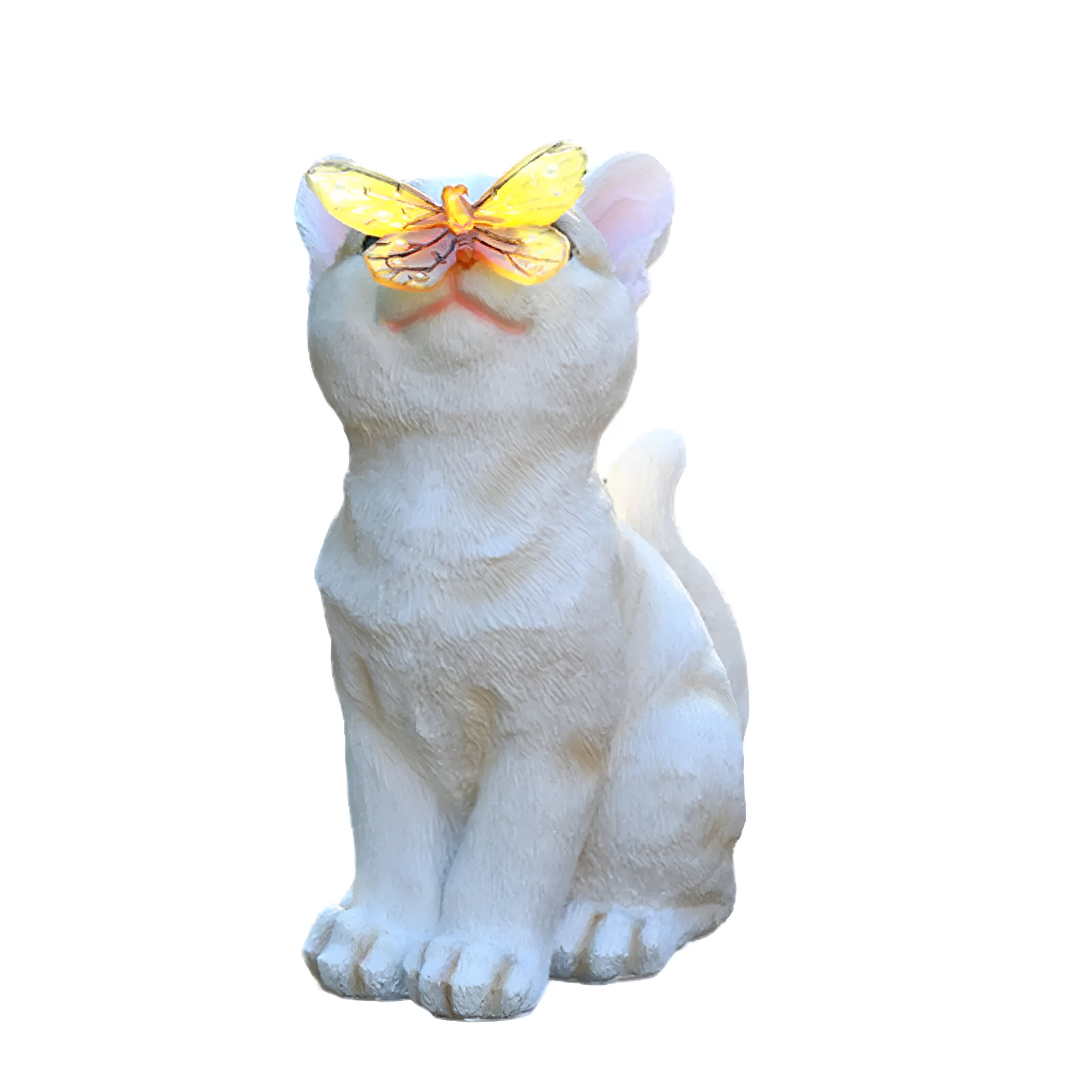 GlowTail Solar Hängelampe Katze | LED Warmweiß | Wetterfest & Dekorativ | Für Garten, Terrasse & Balkon