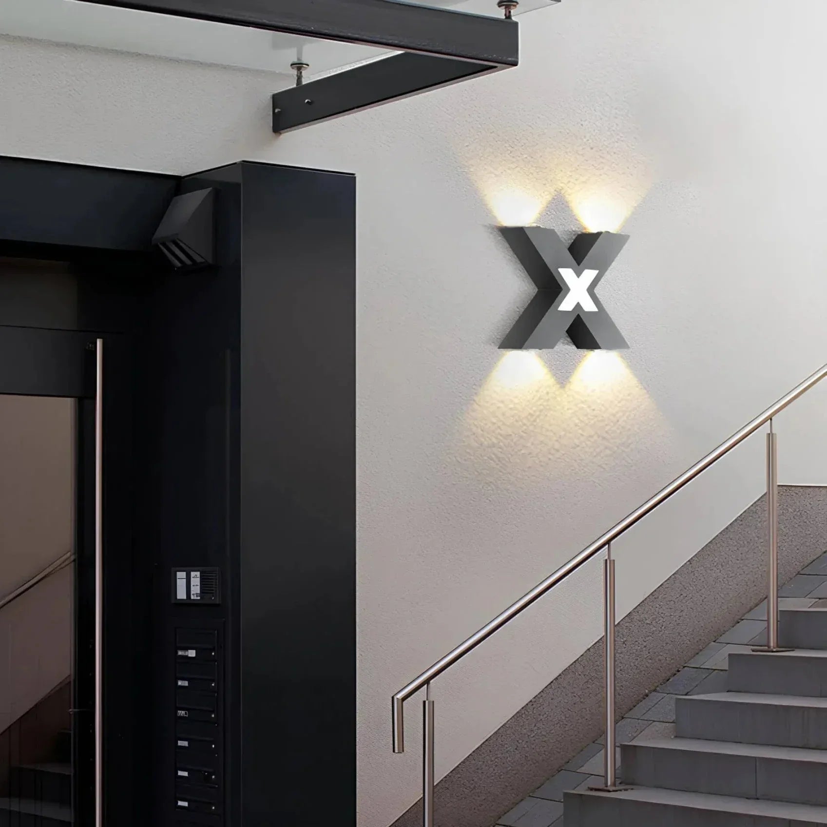 Evoluno Außenwandleuchte LED | Modernes Design | IP65 Wetterfest | Warmweiß oder Neutralweiß