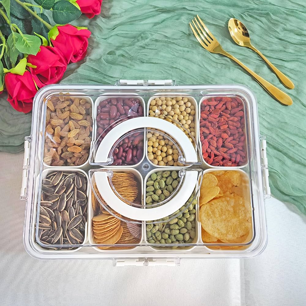 SnackMate – Die stylische Snackbox mit 8 Fächern für jede Gelegenheit