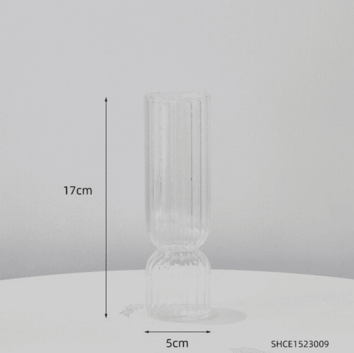 Lumivara Glasvase | Skandinavisches Design & zeitlose Eleganz | Für frische Blumen, Trockensträuße & Dekoration | Robust & stilvoll