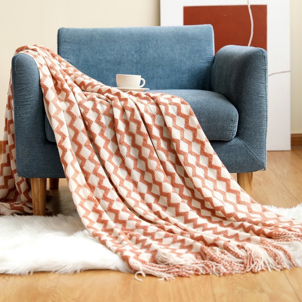 LoomSoft - Kuschelige Strickdecke für Sofa und Bett