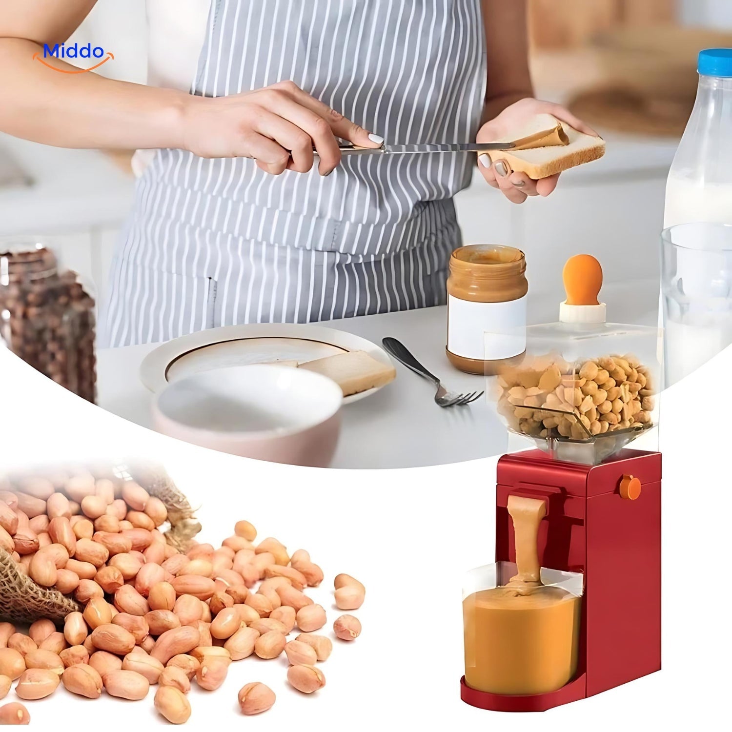 NutriPress – Der elektrische Erdnussbutter-Maker für frische, gesunde Aufstriche