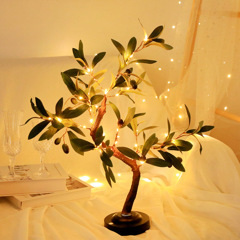 LioraTree | LED Baum-Tischleuchte | Touch & USB | Warmweißes Ambientelicht