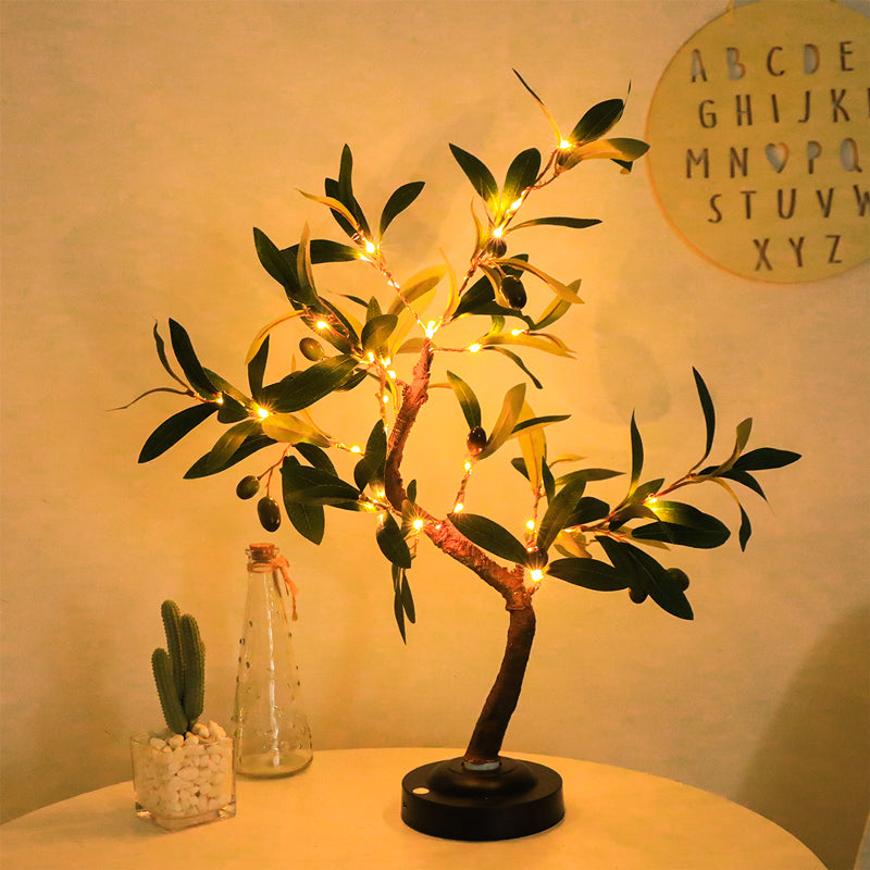 LioraTree | LED Baum-Tischleuchte | Touch & USB | Warmweißes Ambientelicht