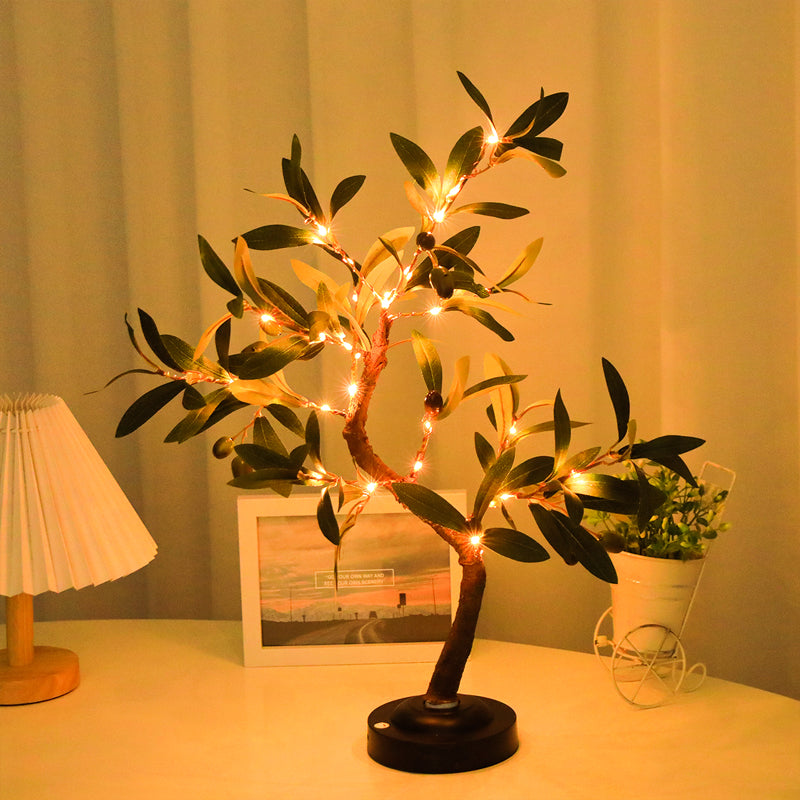 LioraTree | LED Baum-Tischleuchte | Touch & USB | Warmweißes Ambientelicht