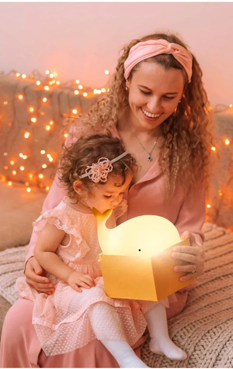 Luminubo Wallicht | LED Nachtlicht mit Farbwechsel | Kinderfreundlich & Beruhigend | Weiches Silikon | USB-betrieben
