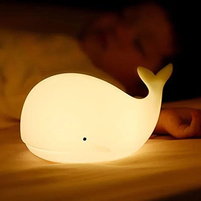 Luminubo Wallicht | LED Nachtlicht mit Farbwechsel | Kinderfreundlich & Beruhigend | Weiches Silikon | USB-betrieben
