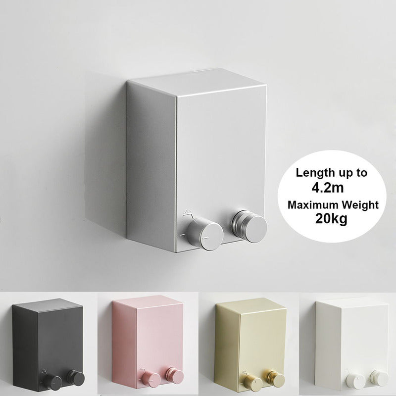 LineaFlex Wäscheleine | Ausziehbar bis 4,2 m | Ohne Bohren | Edelstahl Design
