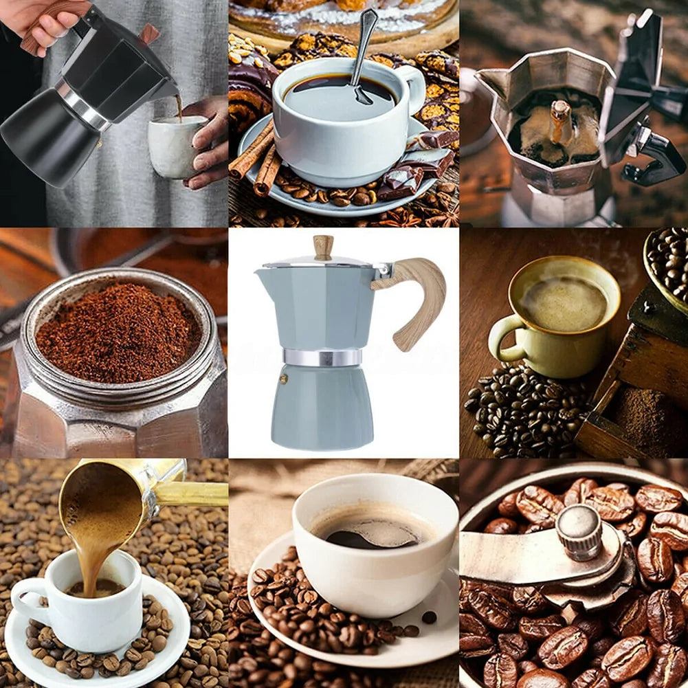 MokaVivo Espressokocher | Für Herd & Outdoor | Klassisches Design | Aluminium