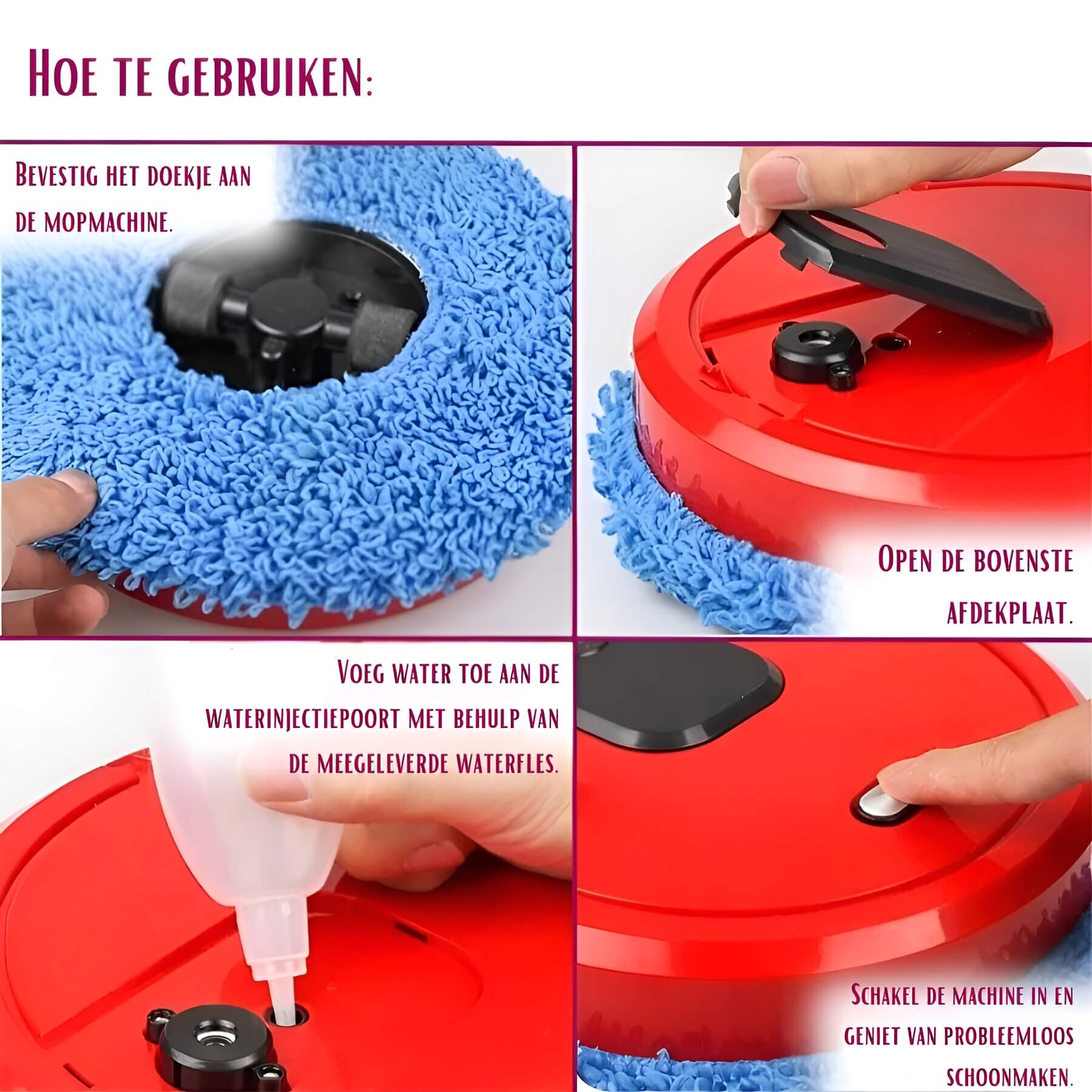 RoboGlide One | 3-in-1 Saug- & Wischroboter | Automatische Rückkehr | Für Hartböden & Teppiche