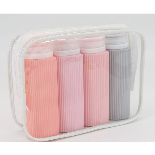 TravelGuard Auslaufsichere Silikon-Reiseflaschen | 4er-Set | 89 ml | TSA-konform & BPA-frei | Wiederverwendbar & Nachfüllbar