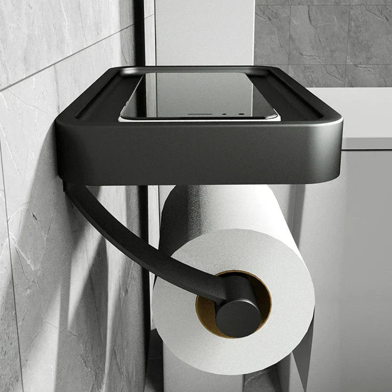 SteelEase WC-Rollenhalter | Edelstahl mit Ablage | Modern & Platzsparend | Rostfrei & Langlebig