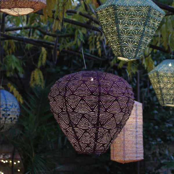 SkyGlow | Solar-Laterne im Heißluftballon-Design | Wetterfest, automatisch & dekorativ | Garten, Terrasse & Balkonbeleuchtung