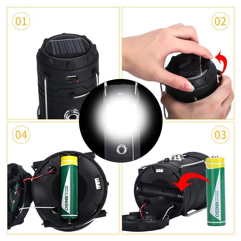 FlameLite™ – Die 3-in-1 Campinglaterne mit Flammen-Effekt