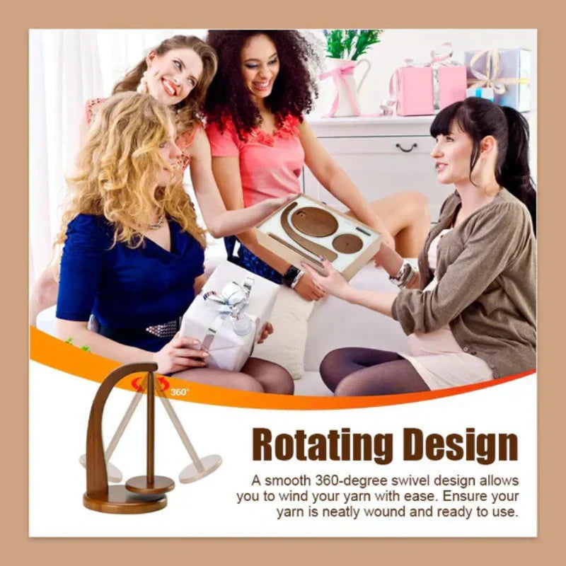 YarnRack™ - Haltbarer Holzspulenhalter mit Rotationsdesign [Letzter Tag Rabatt]