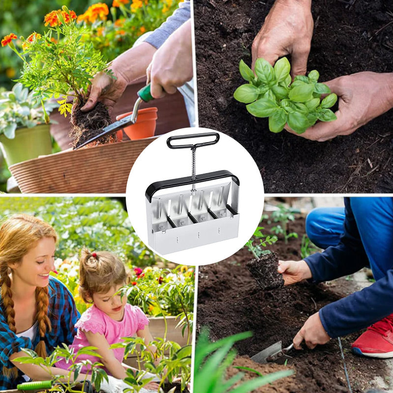 PlantForm - Manueller Klumpenbildner, Bodenblocker, Gartengeräte für die Aussaat