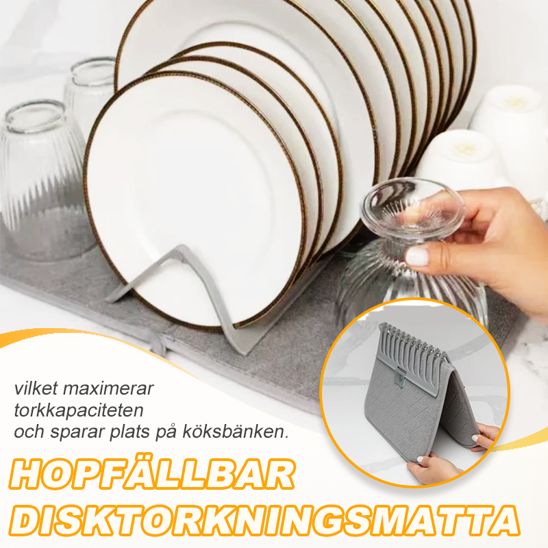DryDish – Faltbare Trockenmatte für eine aufgeräumte Küche!