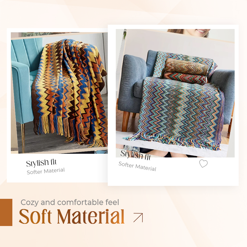 CasaLunaWeave – Boho-Decke, die Wärme und Stil vereint