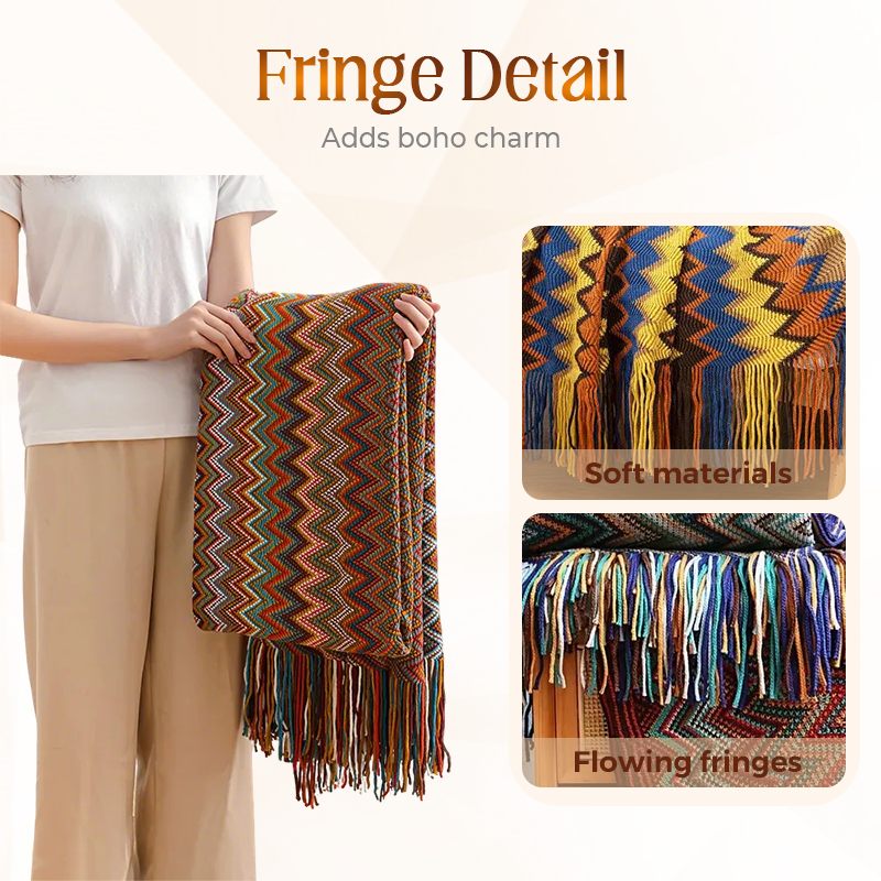 CasaLunaWeave – Boho-Decke, die Wärme und Stil vereint