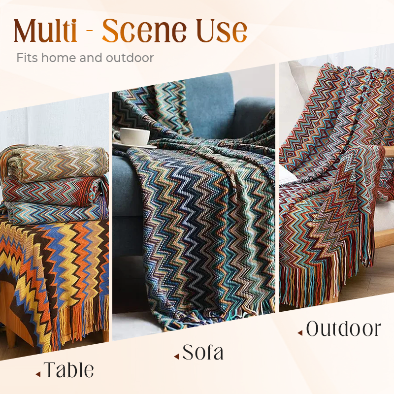 CasaLunaWeave – Boho-Decke, die Wärme und Stil vereint