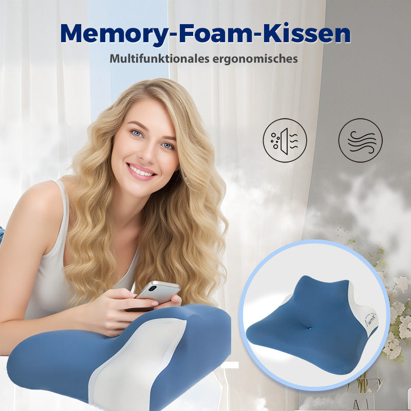 DreamAlign – Ergonomisches Memory Foam Kissen für erholsamen Schlaf!