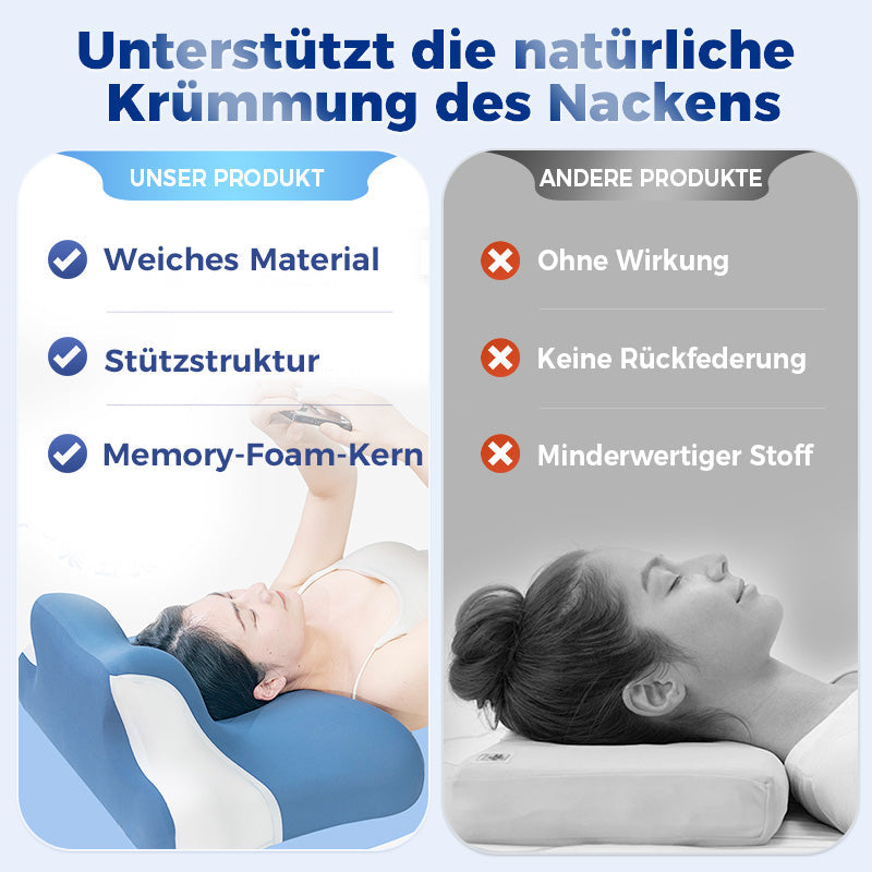 DreamAlign – Ergonomisches Memory Foam Kissen für erholsamen Schlaf!
