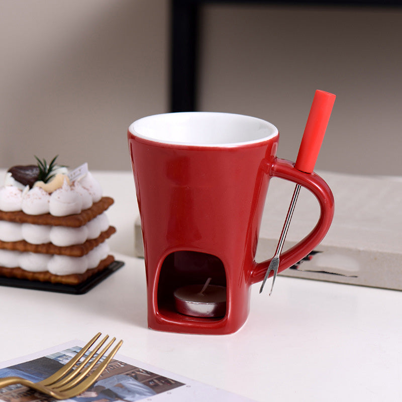 ChocoLuxe – Keramik-Fonduetasse für Schokolade & Käse