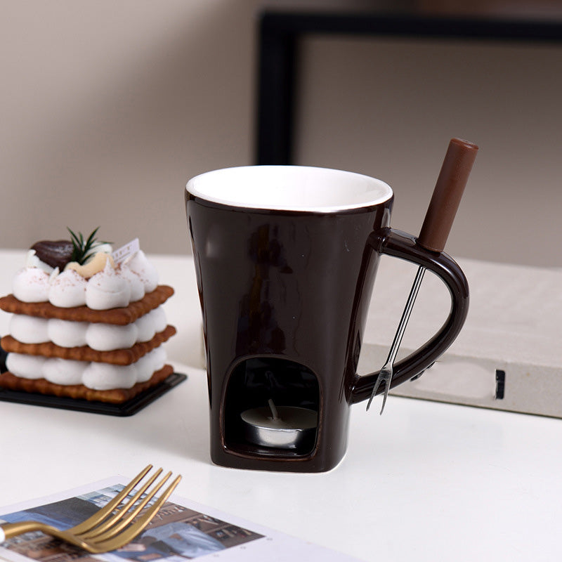 ChocoLuxe – Keramik-Fonduetasse für Schokolade & Käse