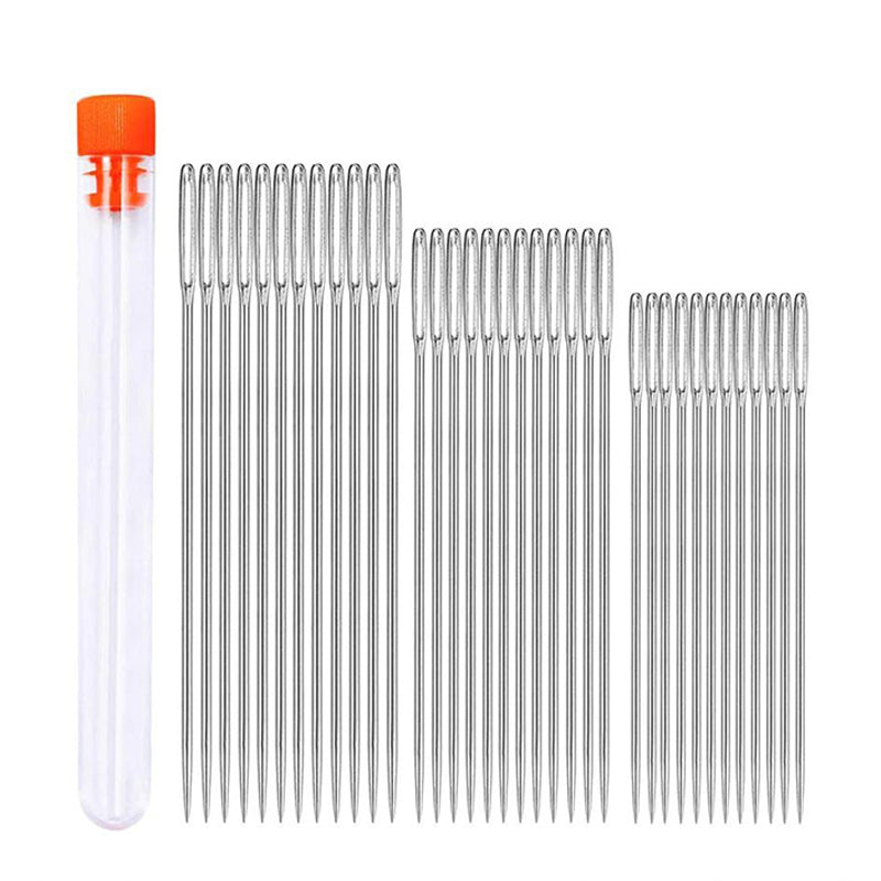 EmbroiMaster – Scharfe Nähnadel-Set mit großem Öhr