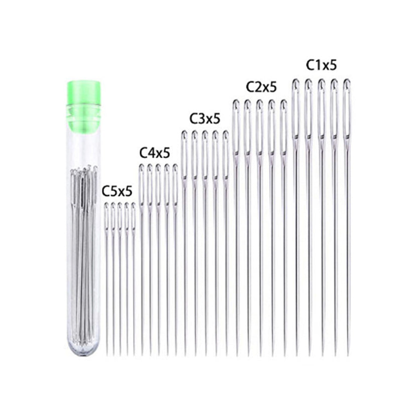 EmbroiMaster – Scharfe Nähnadel-Set mit großem Öhr