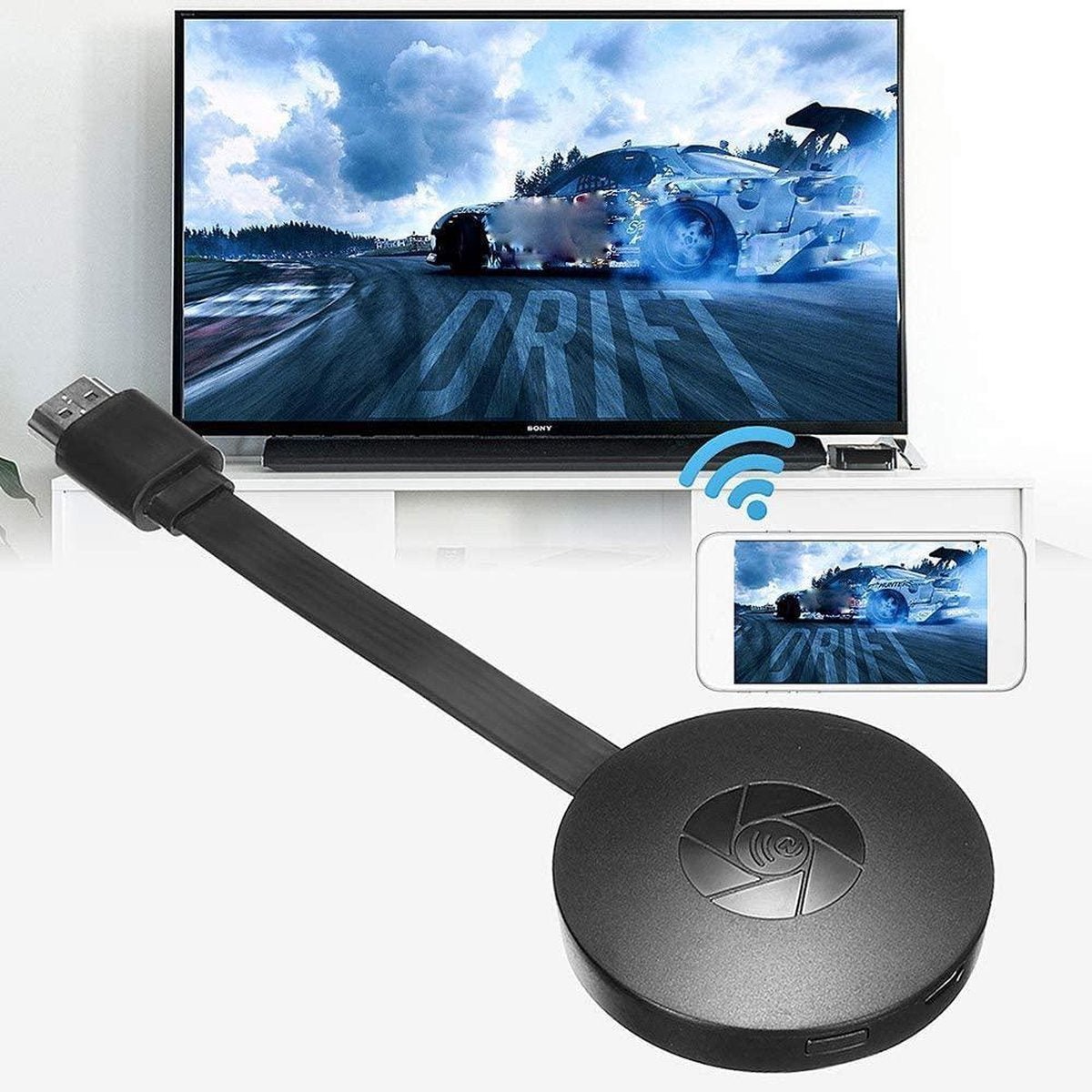 Streamora Wireless HDMI Stick | Full HD Streaming | Plug & Play | Kompatibel mit iOS, Android & Windows