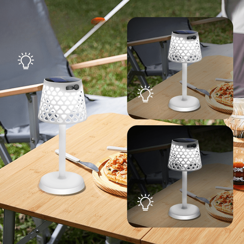 Lunetra Flex | Solar Tischleuchte | USB & Solar | Für Innen & Außen