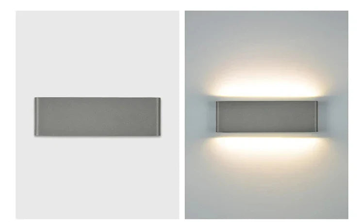 LumoSphere | LED-Wandleuchte | Wasserresistent, Aluminiumgehäuse & Modernes Design | Für Badezimmer & Flure