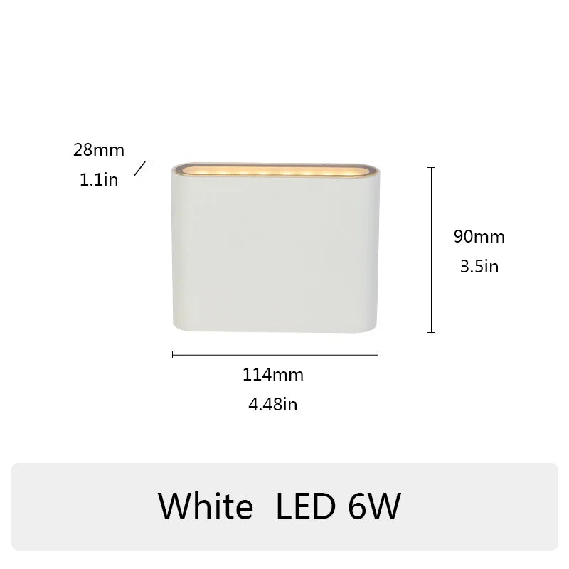 LumoSphere | LED-Wandleuchte | Wasserresistent, Aluminiumgehäuse & Modernes Design | Für Badezimmer & Flure