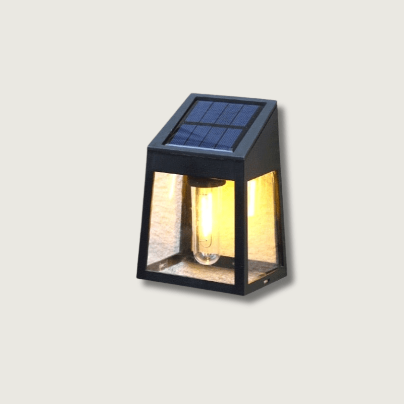 LumaSol | Solar Außenwandleuchte LED | Automatischer Sensor | Wetterfest & Energiesparend | Warmweiß