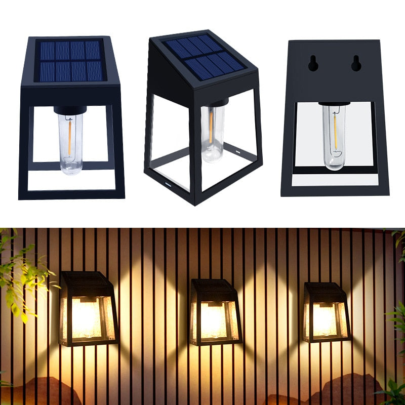 LumaSol | Solar Außenwandleuchte LED | Automatischer Sensor | Wetterfest & Energiesparend | Warmweiß