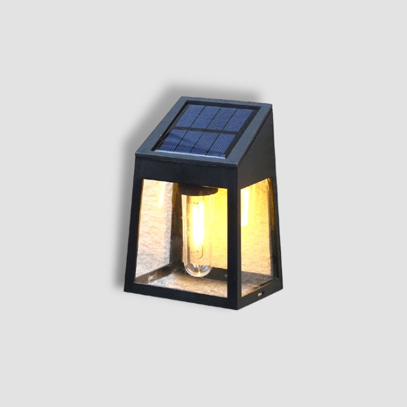 LumaSol | Solar Außenwandleuchte LED | Automatischer Sensor | Wetterfest & Energiesparend | Warmweiß