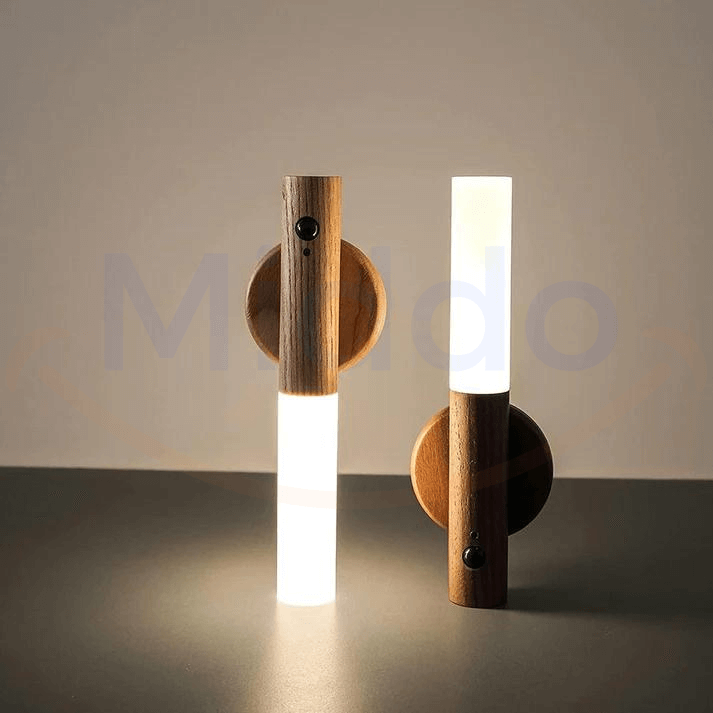SensorLight - Kabellose Wandleuchte aus Holz
