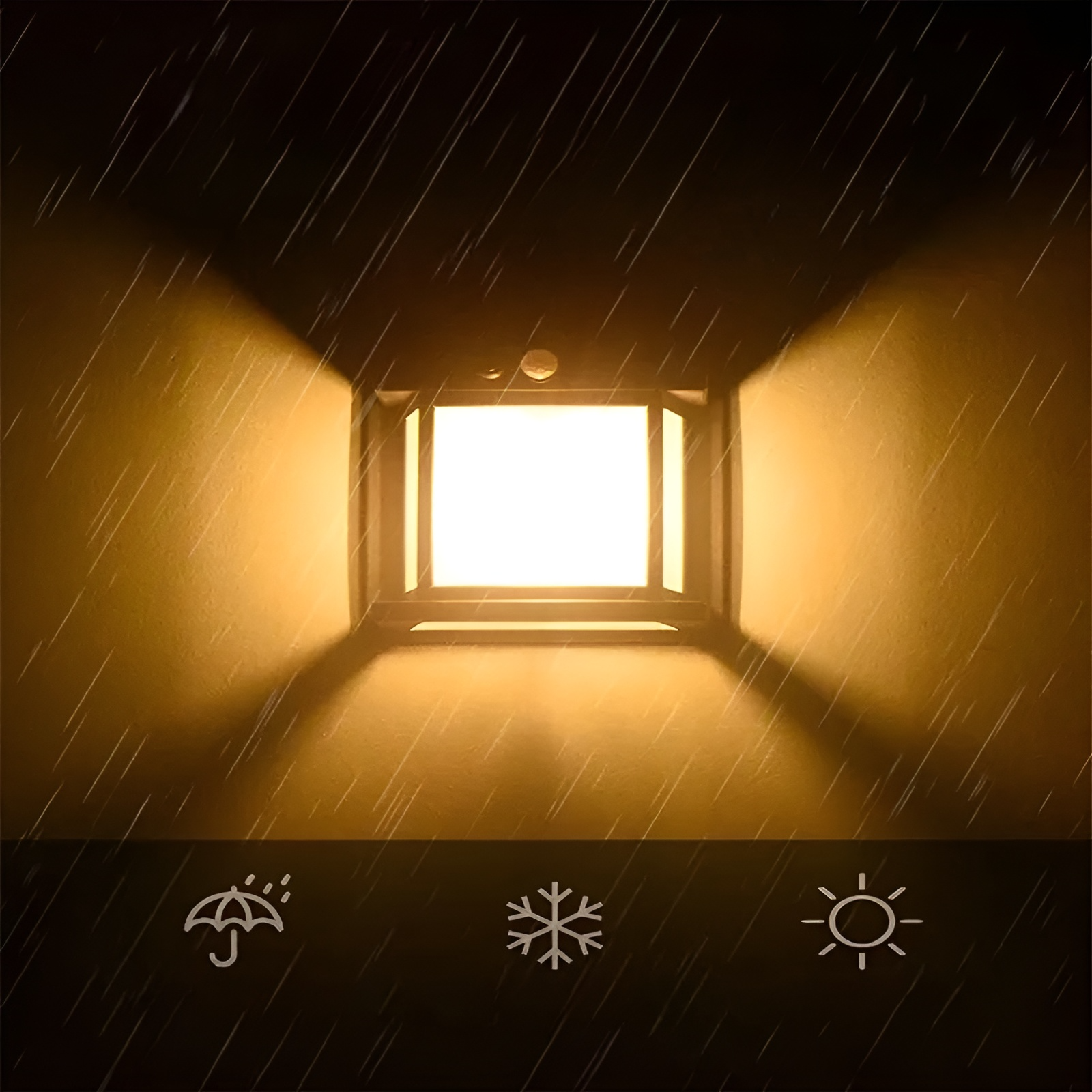 EcoGlow - Solar-Wandleuchte für draußen